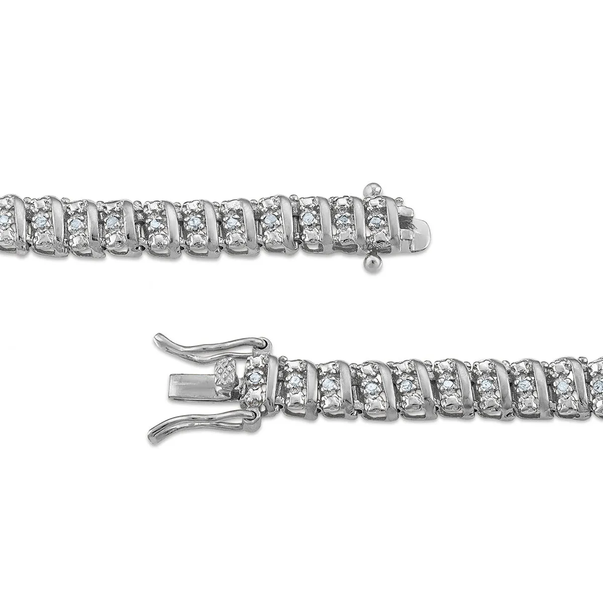 1/2 CTW Diamond 7.5-inch Tennis Bracelet in Sterling Silver