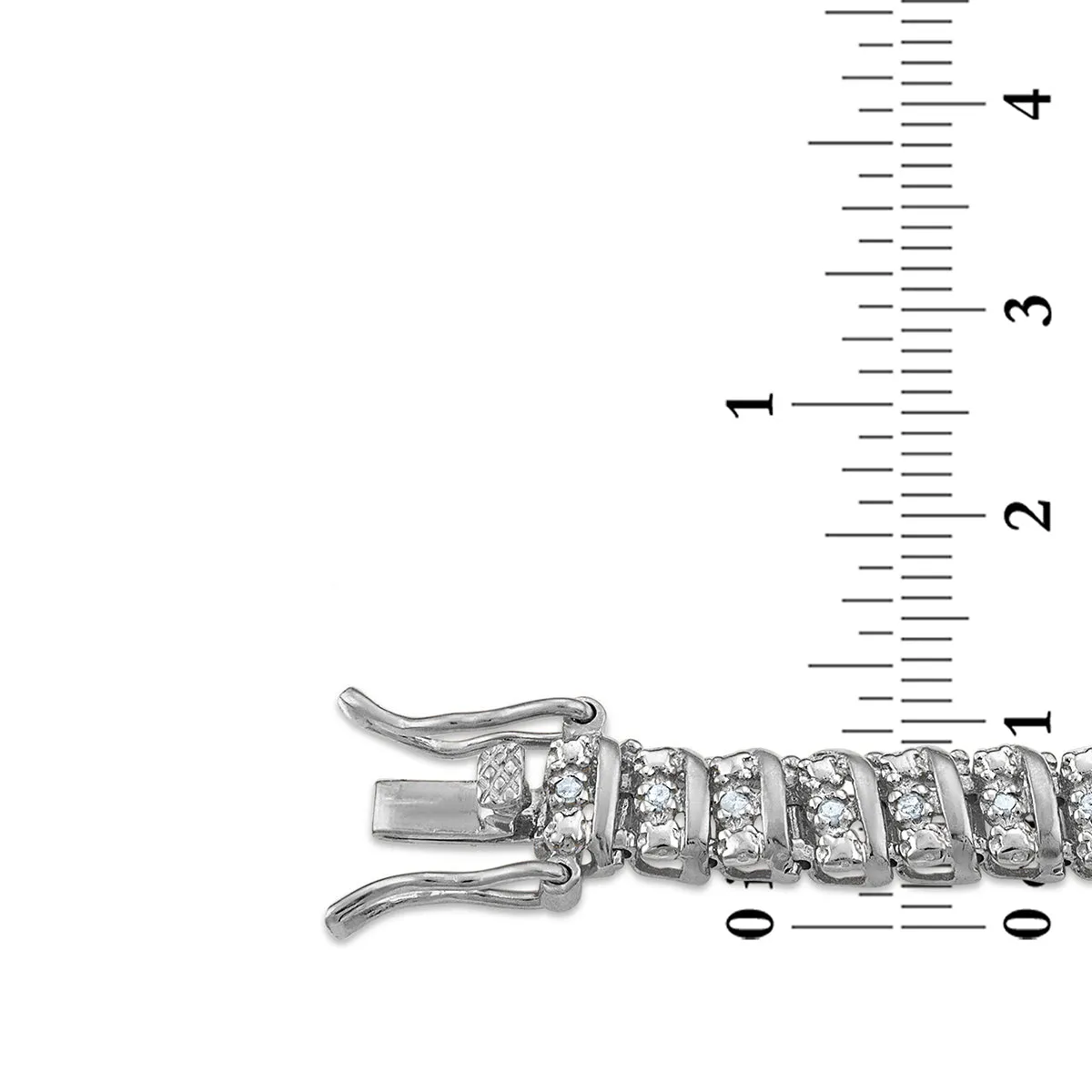 1/2 CTW Diamond 7.5-inch Tennis Bracelet in Sterling Silver