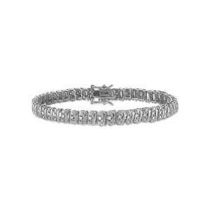 1/2 CTW Diamond 7.5-inch Tennis Bracelet in Sterling Silver