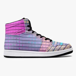 Almost Pink - Macr.in (High-Top Leather Sneakers)