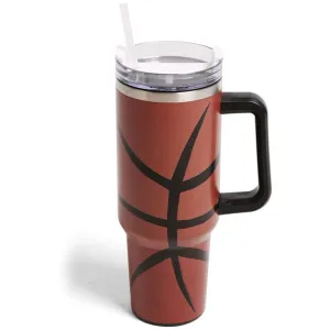 Basketball Tumbler W/Handle 40oz DoubleWall 806 Basketball (1 unit)