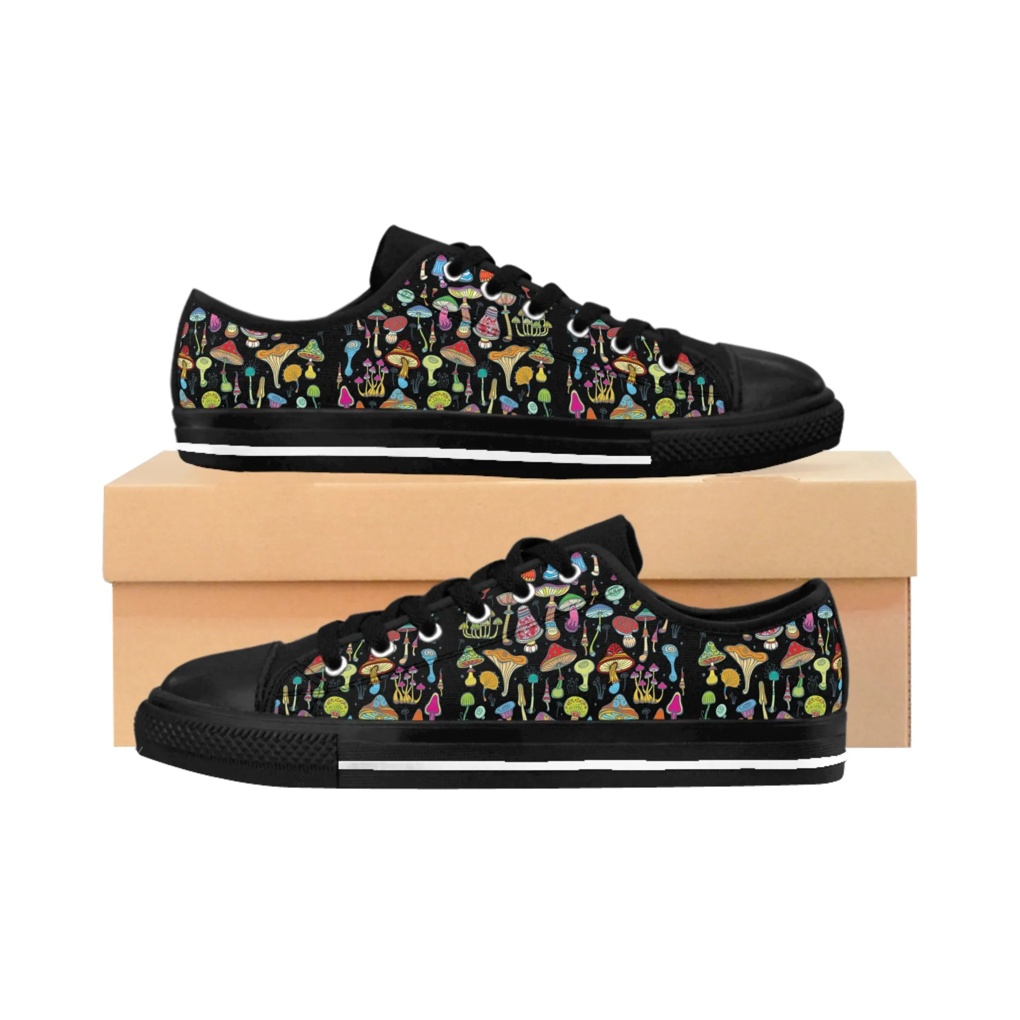 Bright Decorative Mushrooms Men's Sneakers