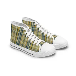 British Pattern Women's High Top Sneakers