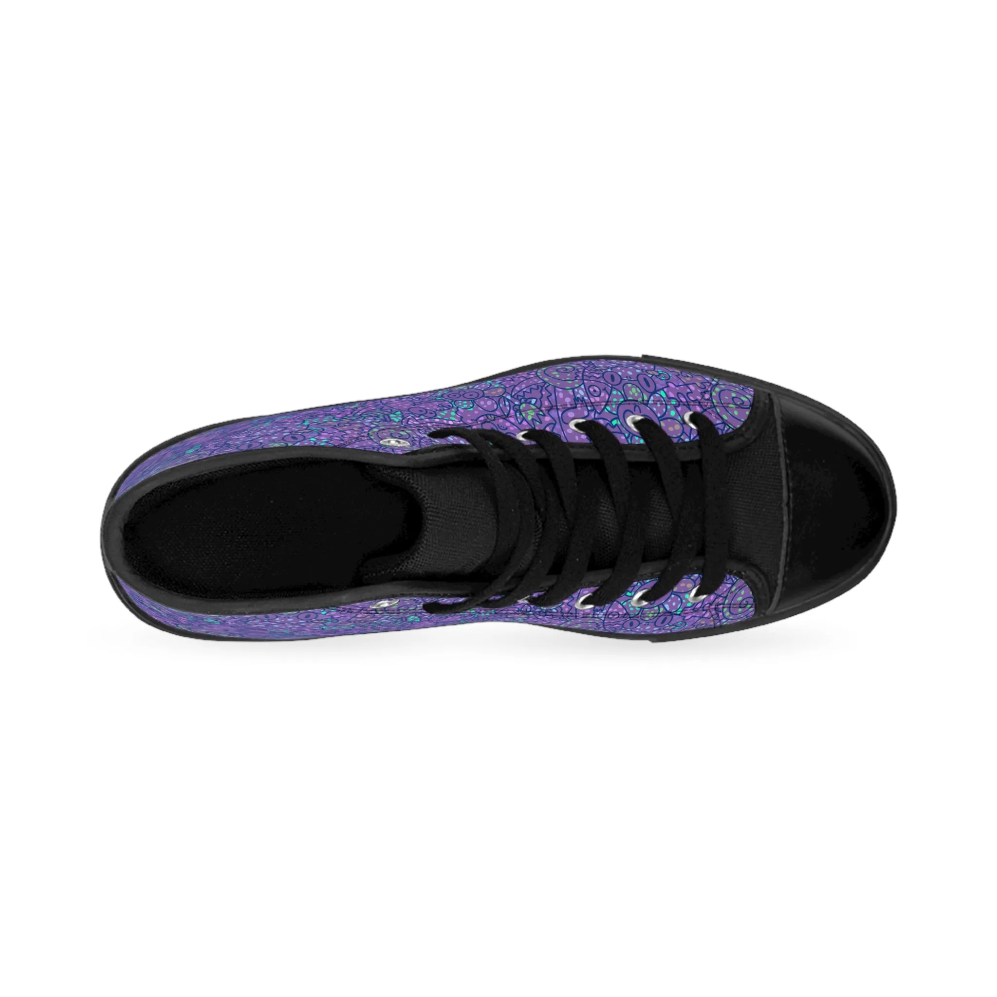 Cartoon Purple Animals Men's Classic Sneakers