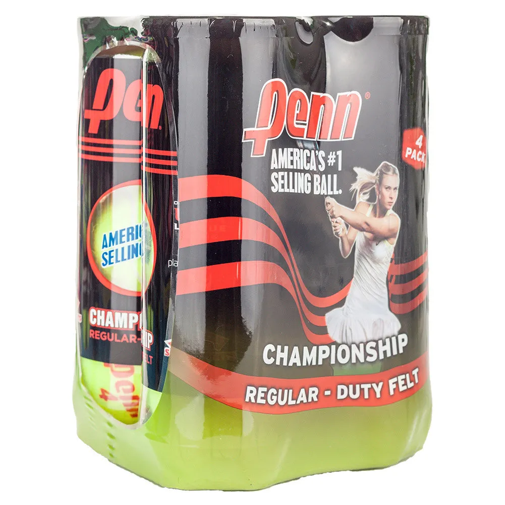 Champ Regular-Duty Felt 4 Pack Tennis Balls