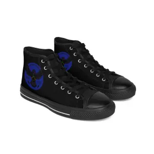 Crowgodshi 2nd Gen. High-Tops, Black on Black w/ DUKE BLUE LOGO