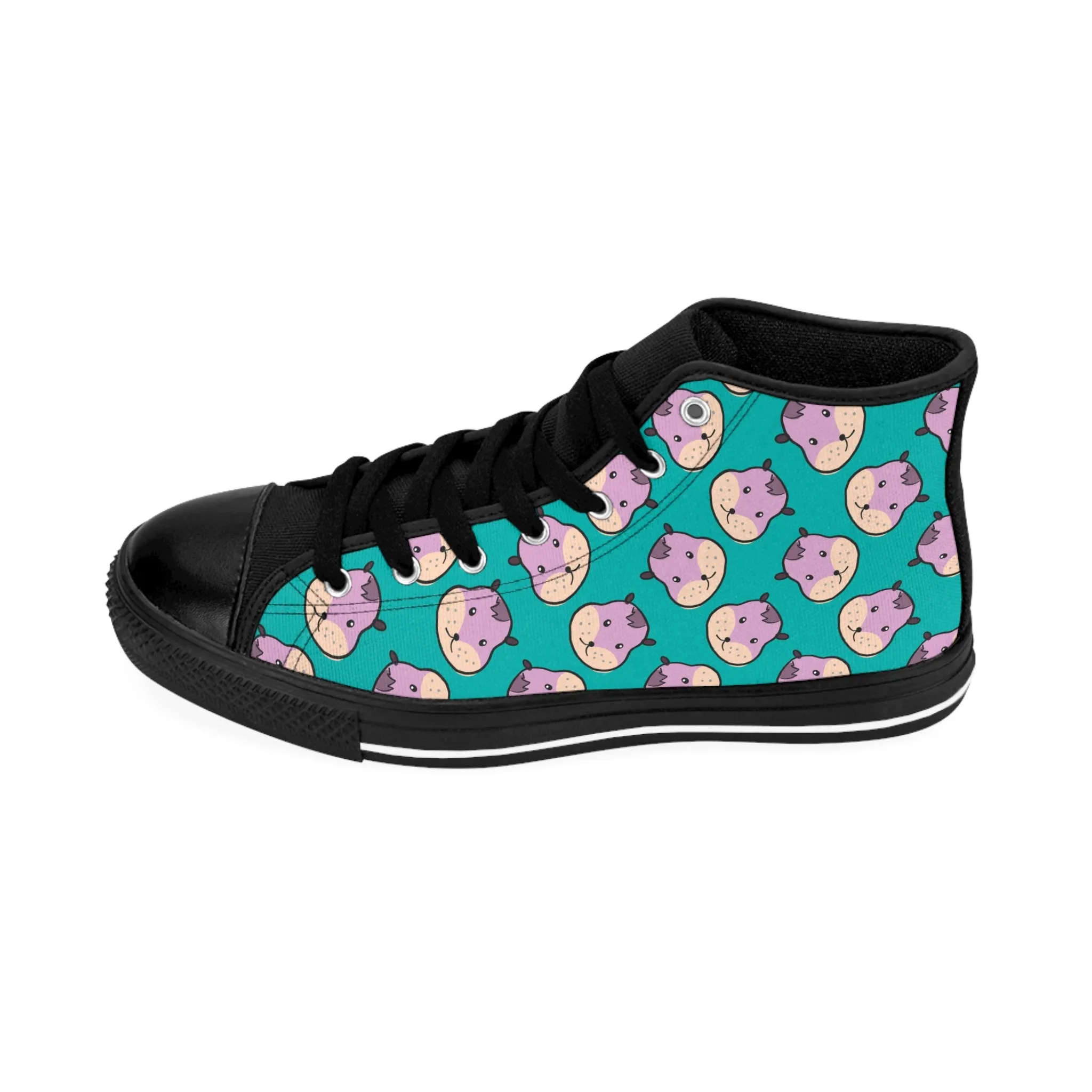 Cute Hamster Head Men's Classic Sneakers