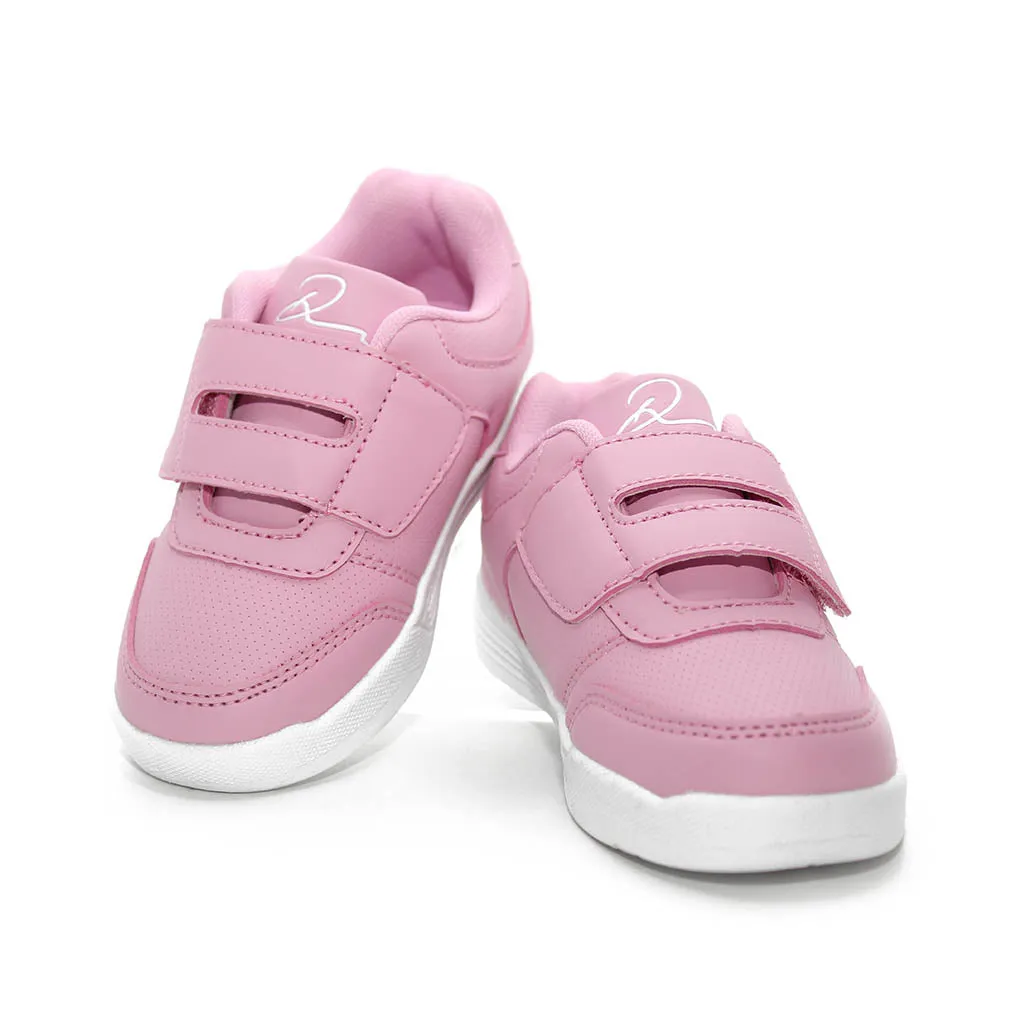 D Trendy Sneakers Pink White Infants Walkers Toddlers Girls - Kids Shoes