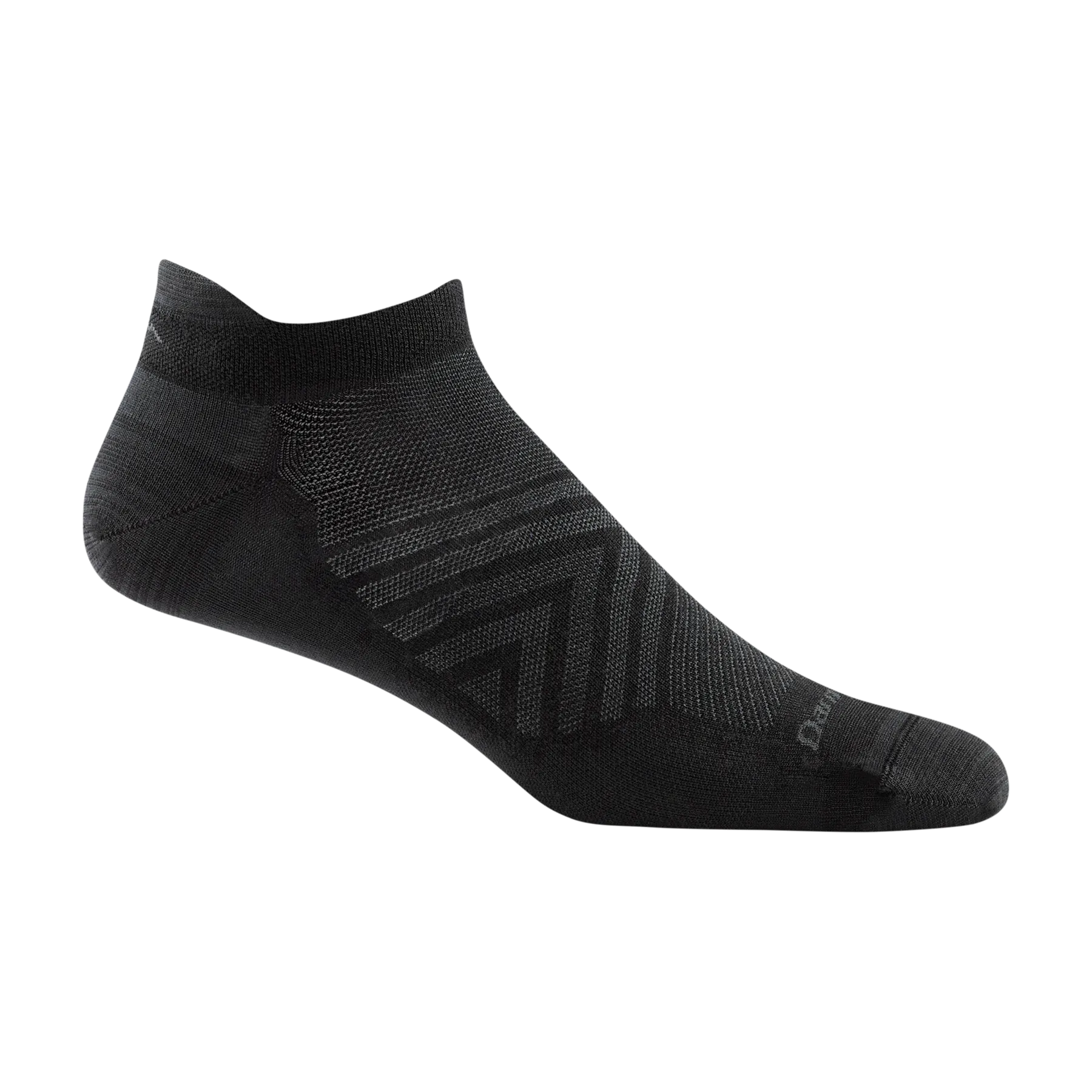 Darn Tough Run No Show Tab No Cushion Ultra-Lightweight Running Sock - Men's - Black