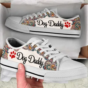 Dog Daddy Paisley Low Top Shoes Canvas Sneakers Casual Shoes, Dog Printed Shoes, Canvas Shoes For Men, Women