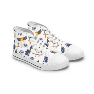 Egyptian Cat Women's High Top Sneakers