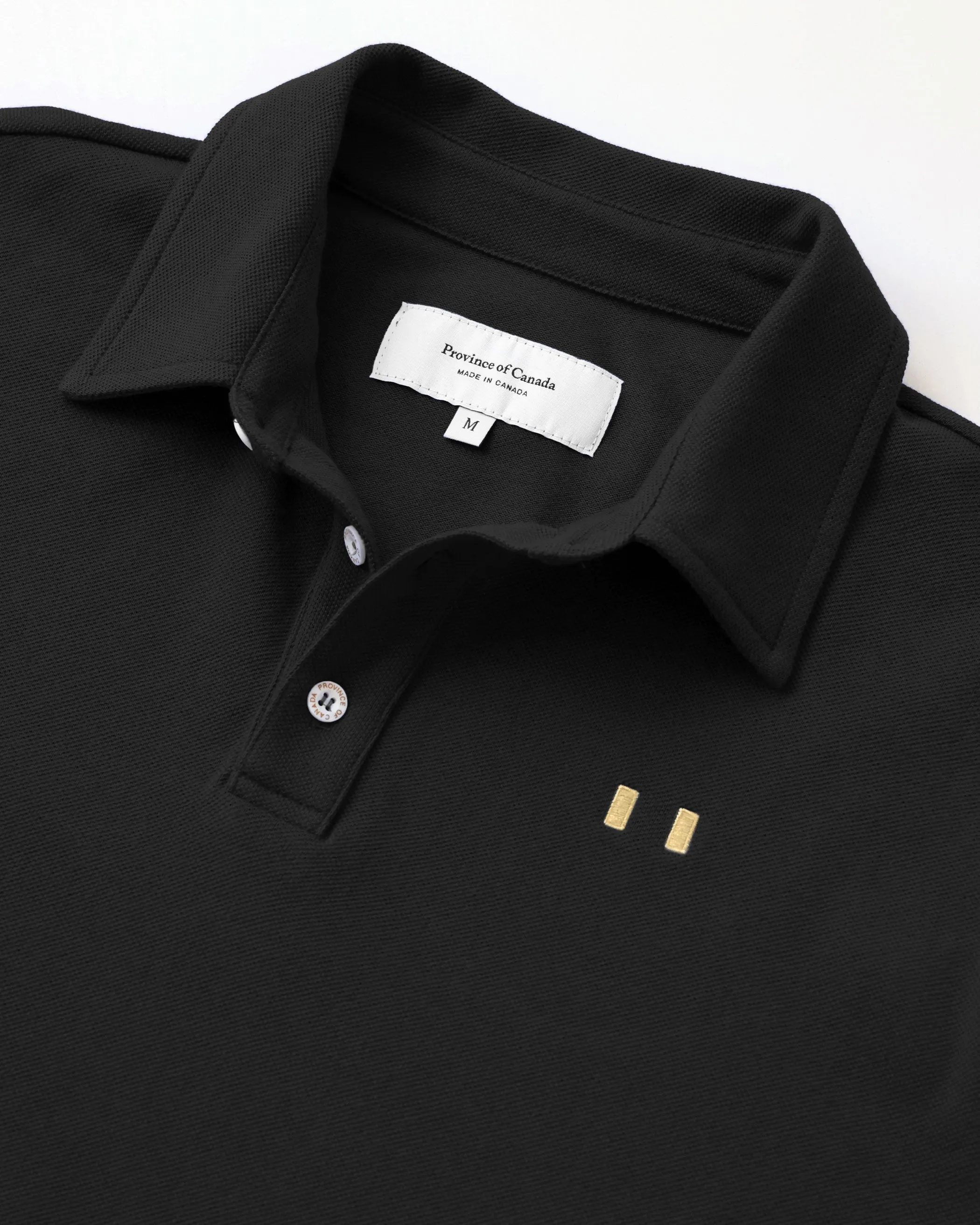 Flag Polo Shirt Black - Unisex