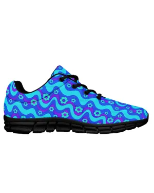 Flower Power Blue Festival Sneakers