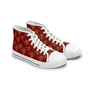 Golden Pheonix Women's High Top Sneakers