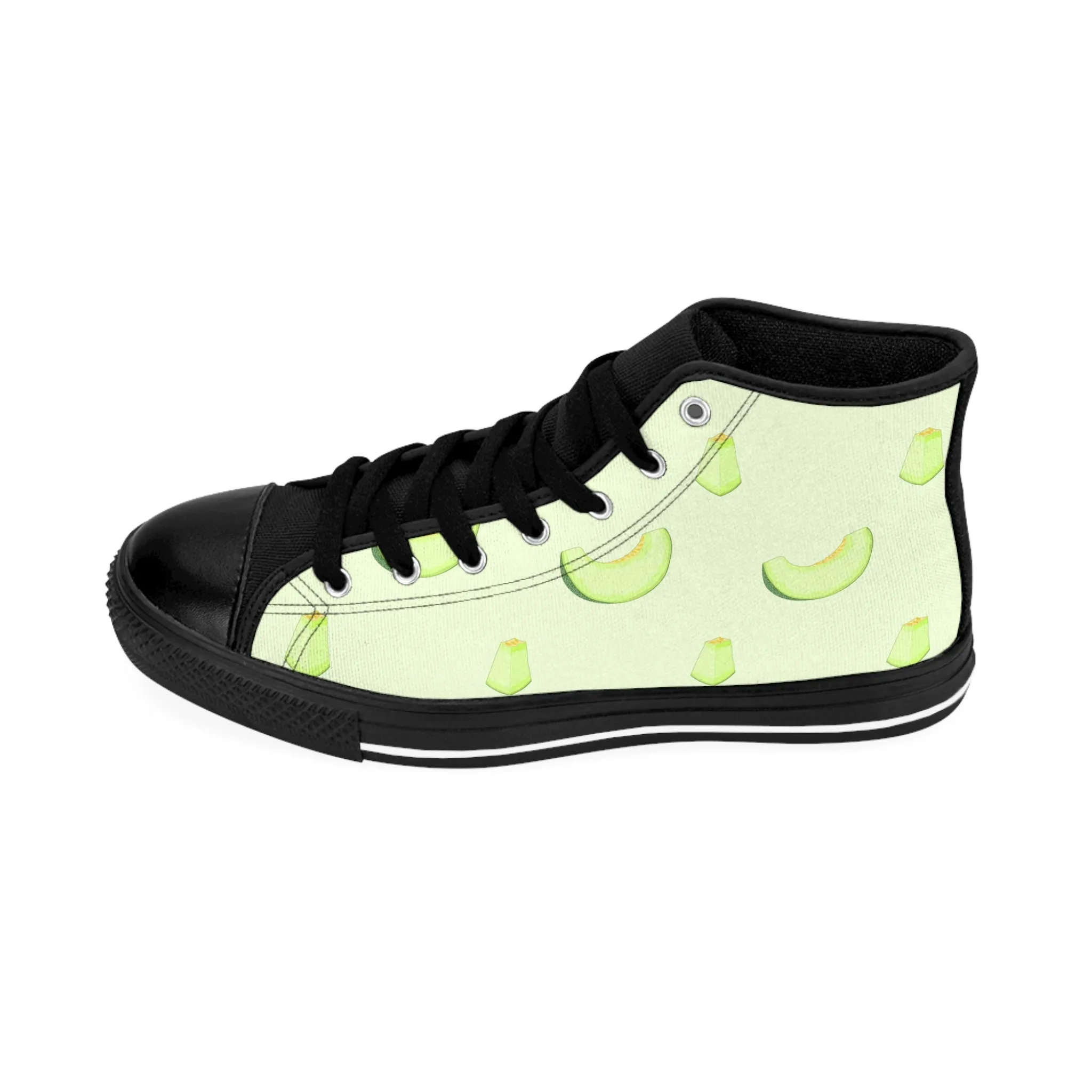 Green Melon Slices Men's Classic Sneakers