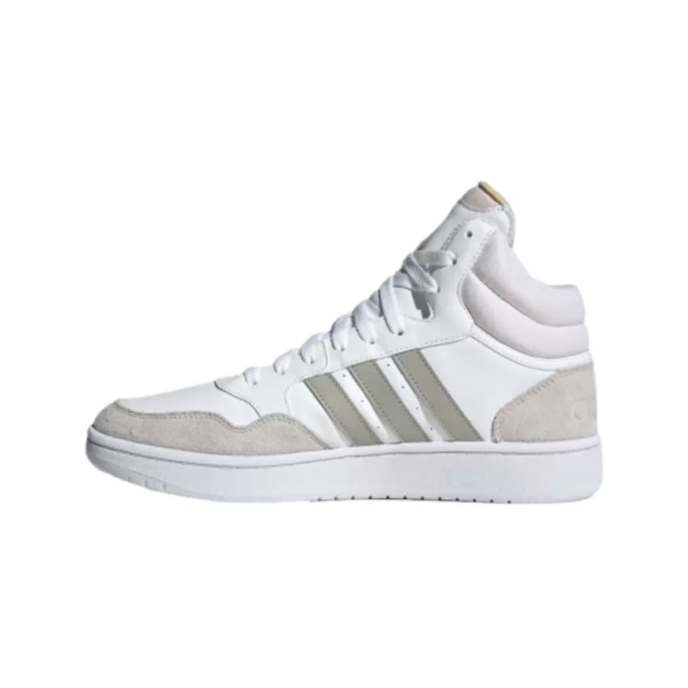 Men's Hoops 3.0 Mid Classic Vintage Basketball Shoe (Cloud White/Metal Grey/Grey One)