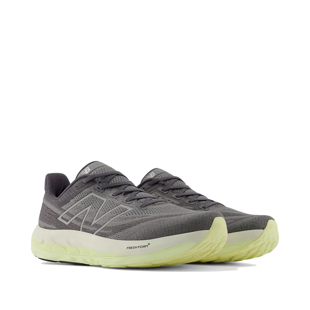 New Balance Men's Fresh Foam X Vongo v6 Sneaker in Harbor Grey with Limelight and Silver Metallic