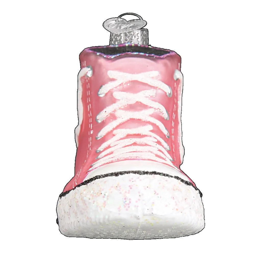 Old World Christmas Pink High-Top Sneaker Ornament