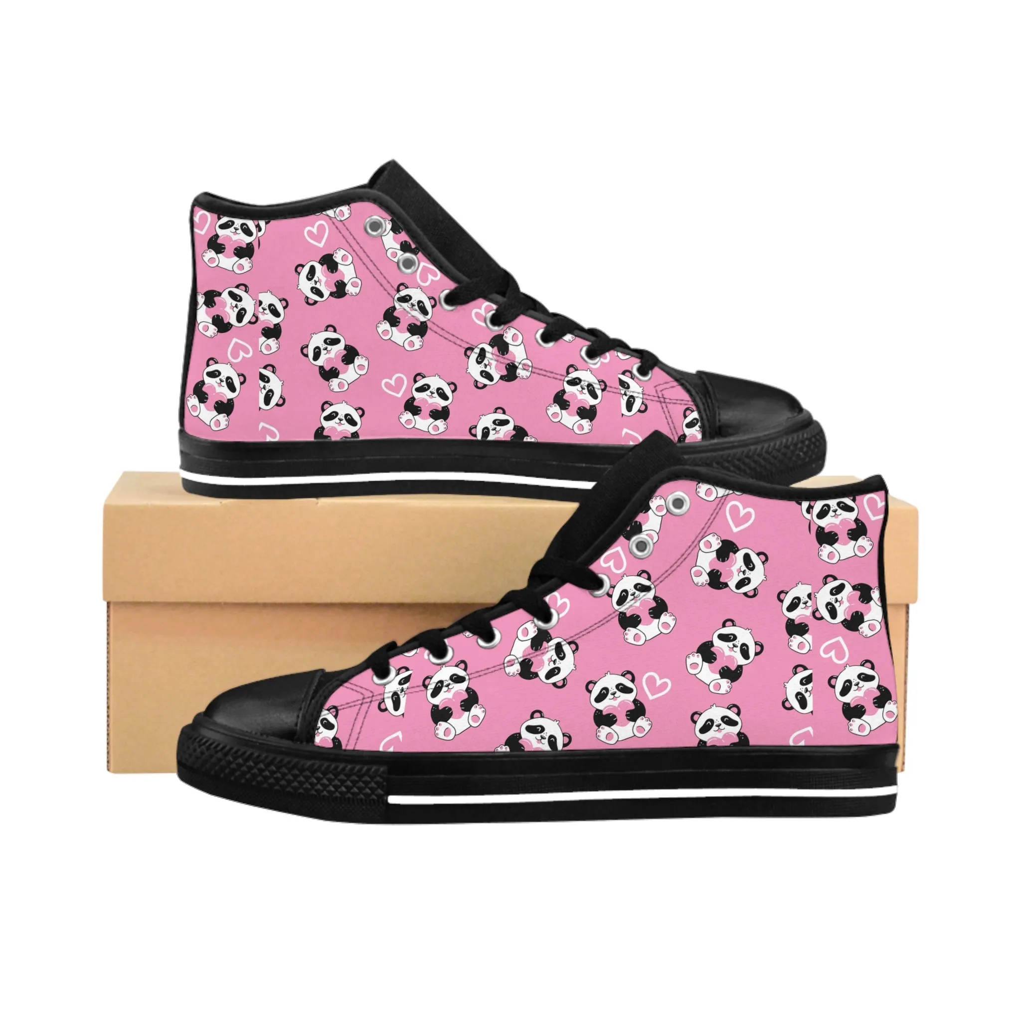 Panda Bear Men's Classic Sneakers