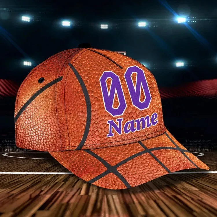 Personalized Basketball Hat for Son, Custom Name and Number Basketball Cap for Dad, Basketball Coach Cap, Basketball Evolution Hats