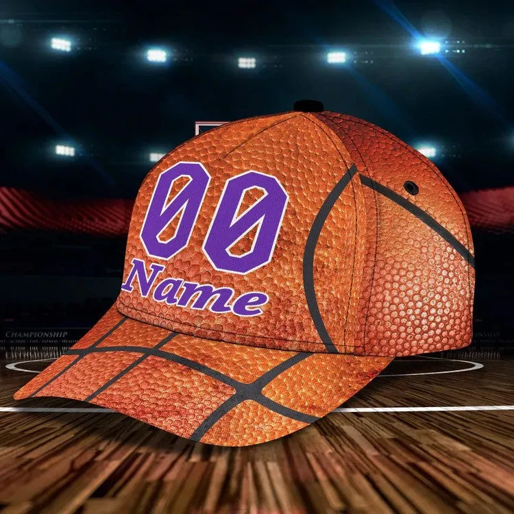 Personalized Basketball Hat for Son, Custom Name and Number Basketball Cap for Dad, Basketball Coach Cap, Basketball Evolution Hats