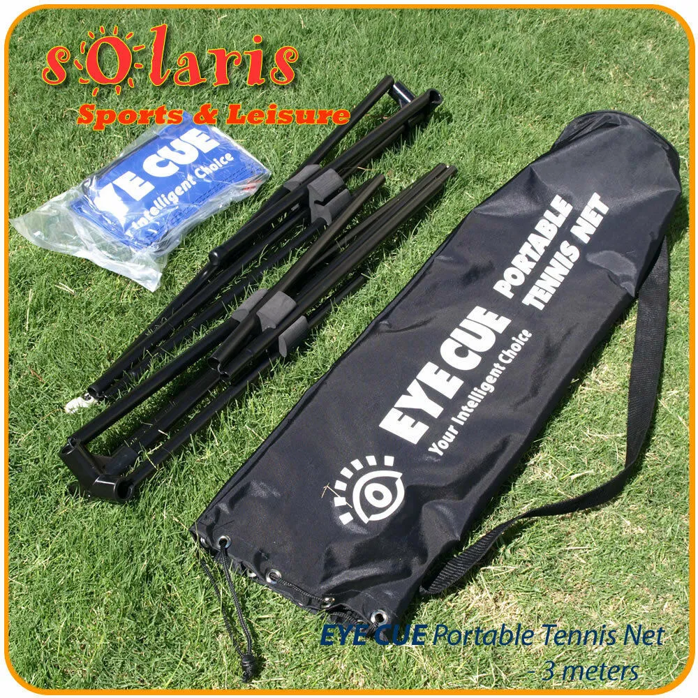 Portable 3 Meter Mini Tennis Net & Post Set with Carry Bag