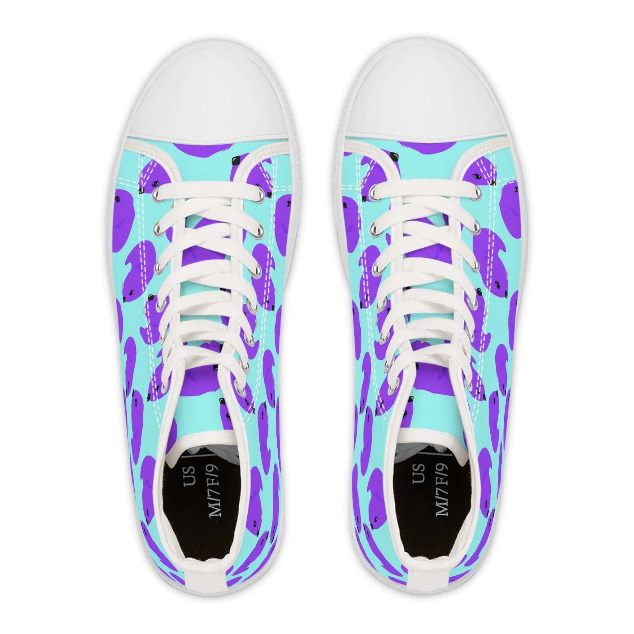 Purple Beaver Women's High Top Sneakers