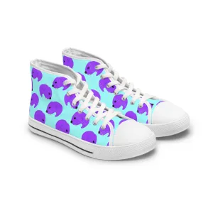 Purple Beaver Women's High Top Sneakers