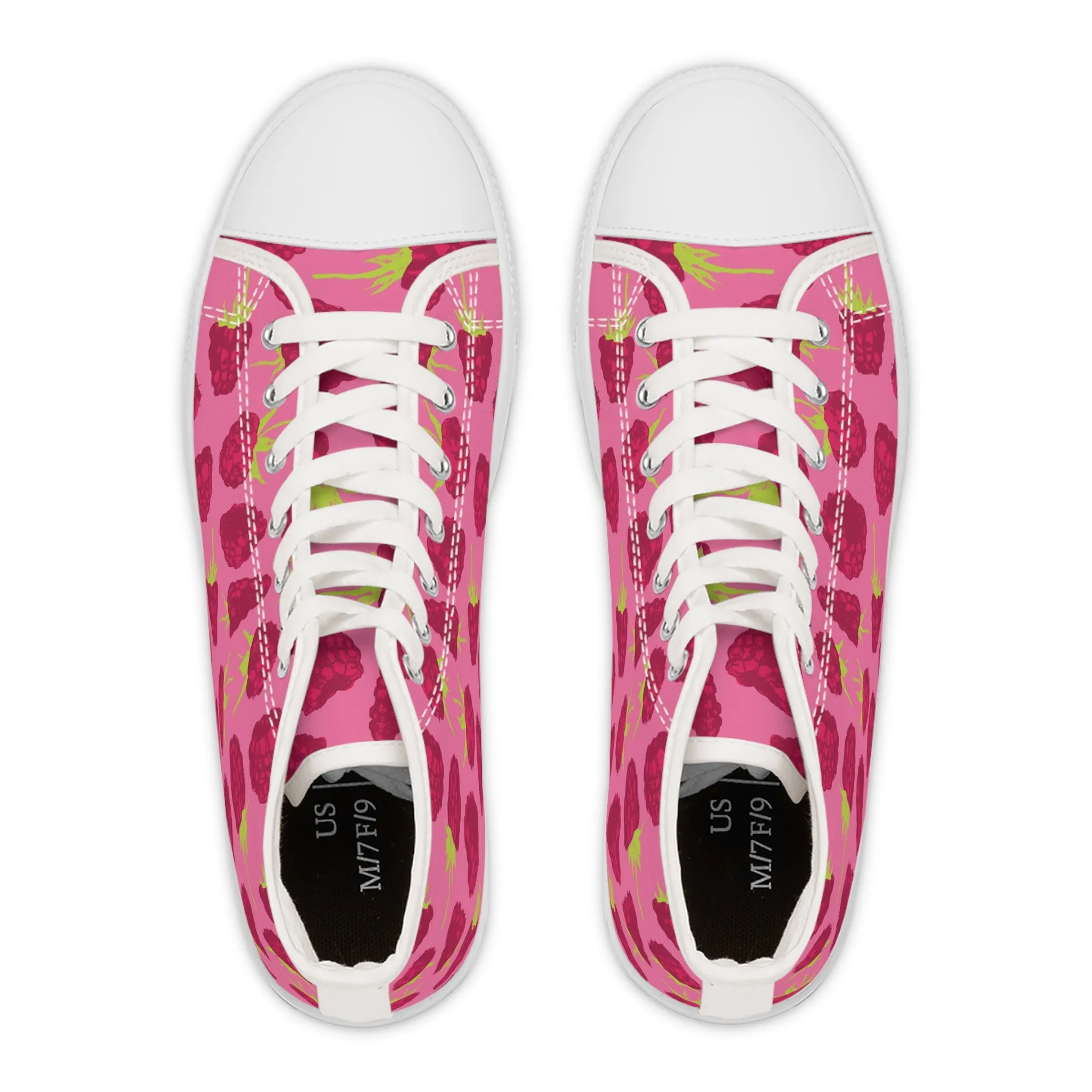 Raspberry Women's High Top Sneakers