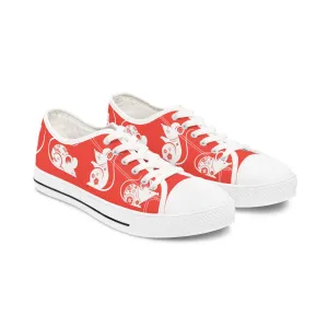 Rat Pattern Women's Low Top Sneakers