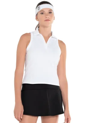 Sleeveless Rib Polo