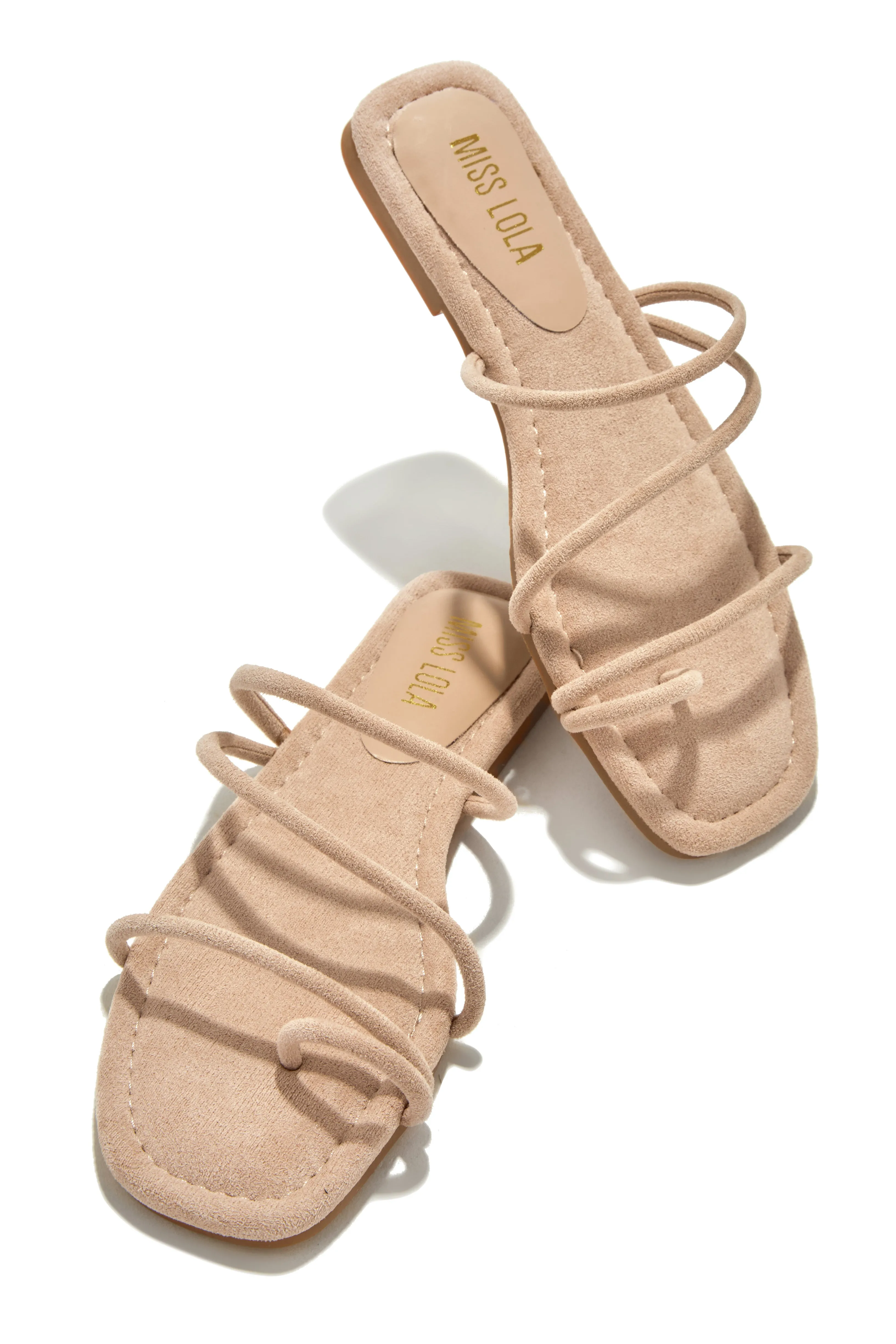 Summer Essentials Slip On Sandals - Gold