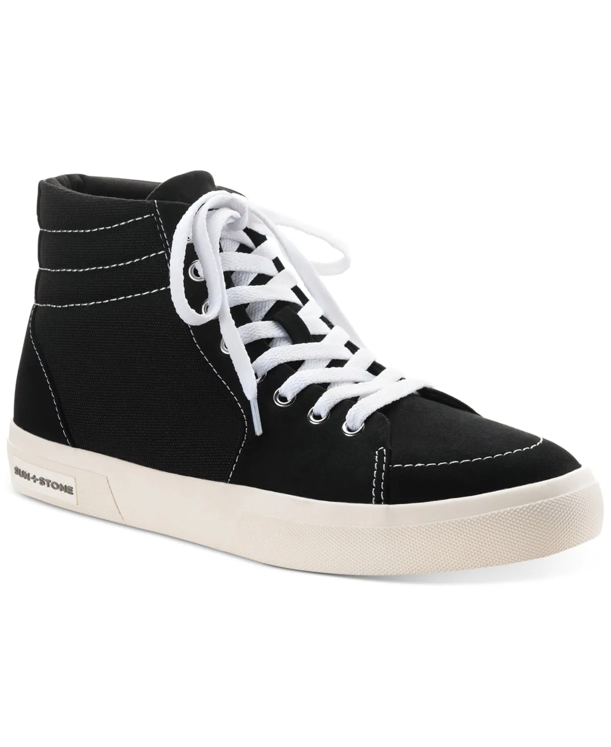 Sun   Stone Men's Jett High Top Sneakers Black