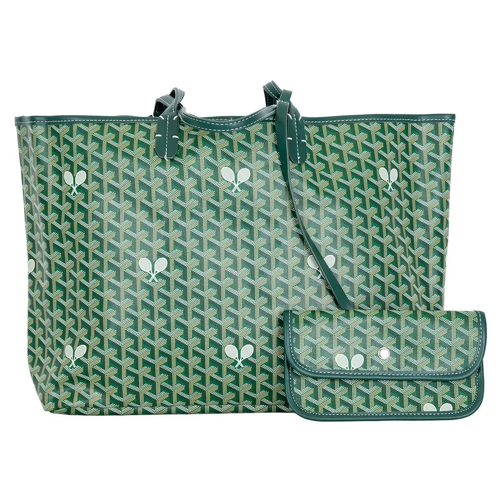 The Whimsy Large Tennis Tote Green