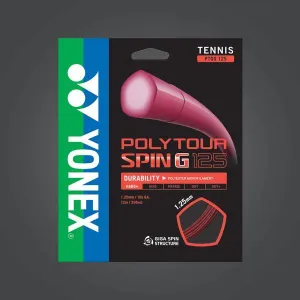 Yonex Polytour Spin G 125 Tennis Strings [Red]